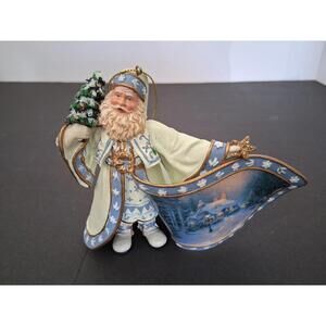 Vintage Thomas Kinkade  Christmas Ornament Frosty Eve Santa Heirloom 2003